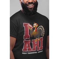arizona football thanksgiving (i heart tee) cardinals shirt with a twist. two styles to choose new tee look or worn down