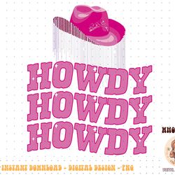 rodeo western country southern cowgirl hat pink - howdy png
