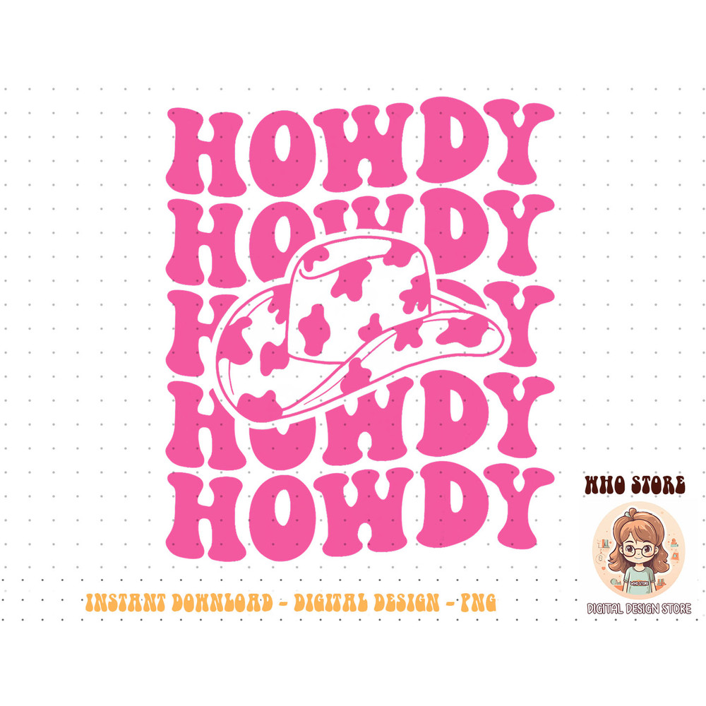 Rodeo White Howdy Western Retro Cowboy Hat Southern Cowgirl T-Shirt copy.jpg