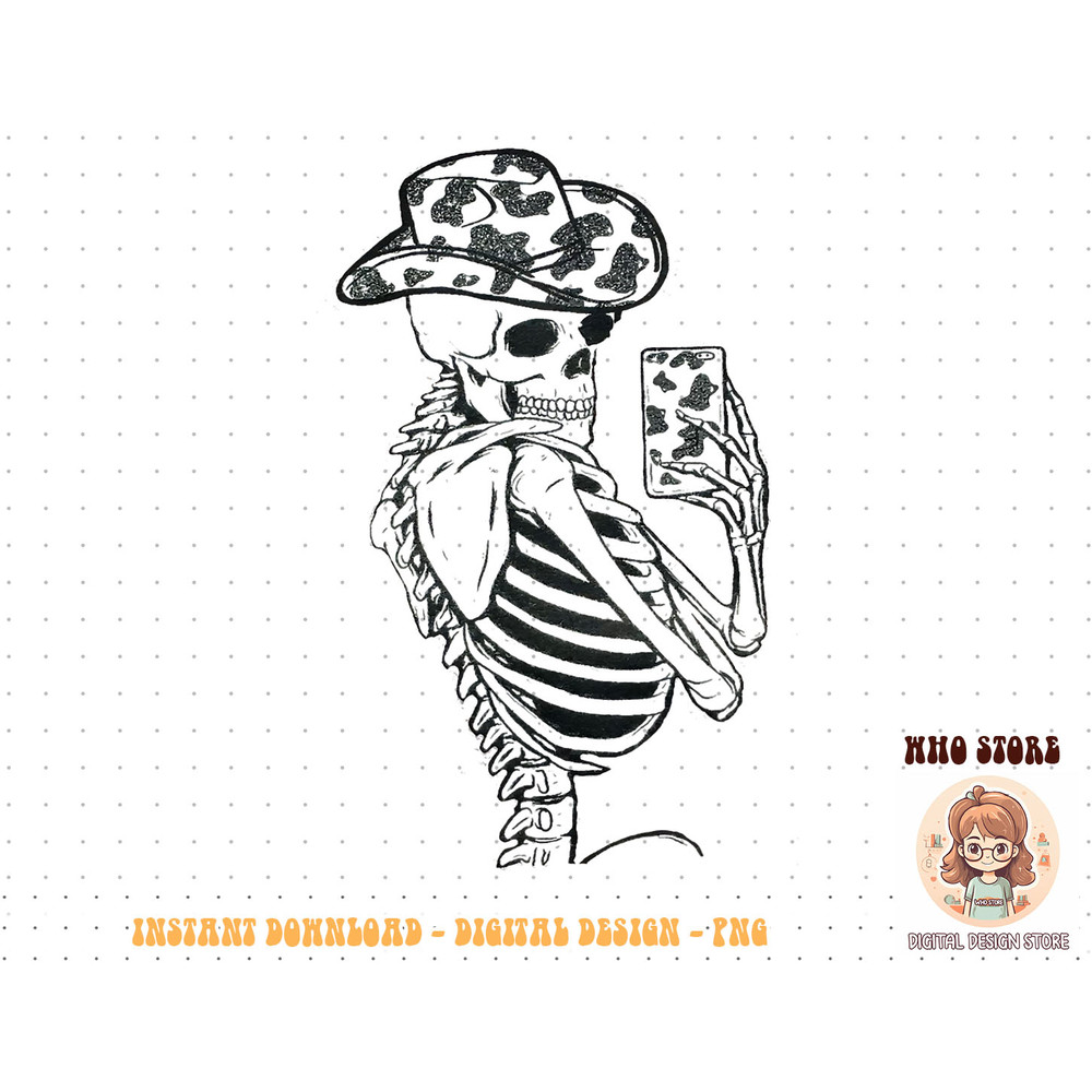 Salfies Skeleton Cowhides Cowgirls Western Graphic Tee T-Shirt copy.jpg