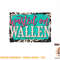 Teal Leopard western cowboy Wasted on Wallen T-Shirt copy.jpg