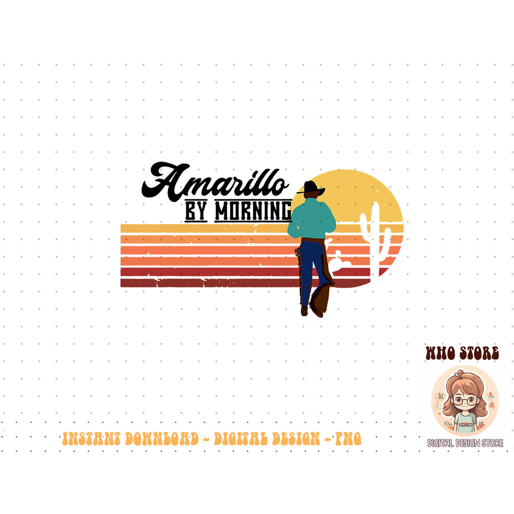 Vintage Cowboy Amarillo By Morning Cactus Western Country T-Shirt copy.jpg