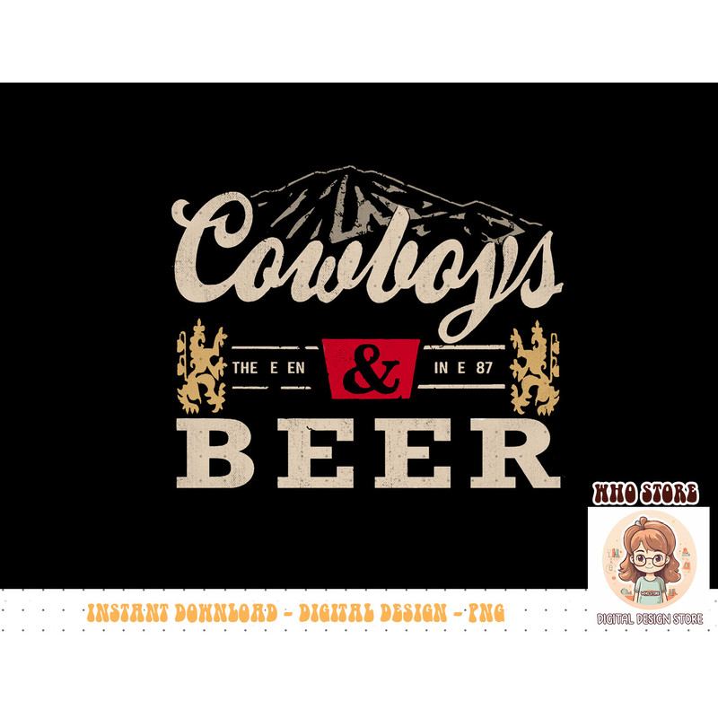 Vintage Cowboys Western And Beer, Cowboy Lovers Tees Sweatshirt copy.jpg