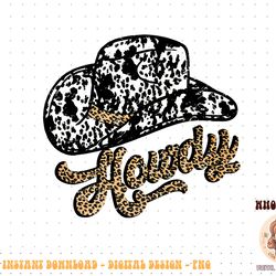 vintage leopard cowboy hat howdy western country cowgirls png