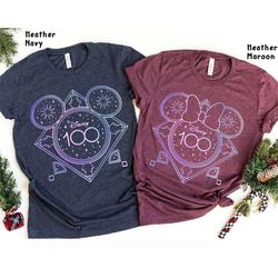 mickey and minnie mouse disney 100 years of wonder shirt / disney 100th anniversary couple t-shirt / couple matching / d