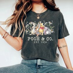 winnie the pooh comfort color shirt, retro disney pooh and co est 1926 tee, disney winnie pooh shirt, magic kingdom shir