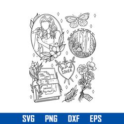 taylor swift svg, meet me at midnight svg, ts books albums svg, png dxf eps digital file