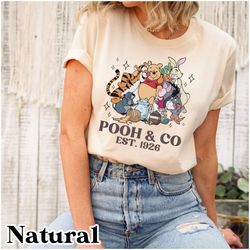 winnie the pooh shirt, retro disney pooh and co est 1926 tee, disney winnie pooh shirt, pooh bears shirt, pooh and frien