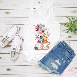 winnie the pooh tank, pooh bear tank, disney balloon tank, pooh tank top, disney character shirt, disney group shirt