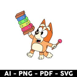 bingo svg, bingo dog svg, bingo heeler dog svg, bluey svg, bluey dog svg, cartoon svg - digital file