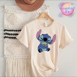yoda stitch shirt, stitch shirt, disney stitch shirt, star wars stitch, disney character tee,  kids disney shirt, disney