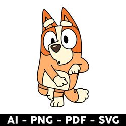 bingo svg, bingo dog svg, bingo heeler dog svg, bluey svg, bluey dog svg, cartoon svg - digital file