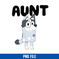 bluey aunt heeler png, aunt trixie dog png, bluey family png, bluey png digital file