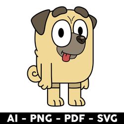 buddy svg, buddy bluey friends svg, bluey svg, bluey dog svg, cartoon svg - digital file