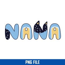 bluey dog nana png, bluey nana png, bluey mother's png digital file