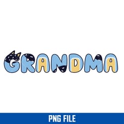 bluey grandma png, bluey png, bluey mother's day png digital file