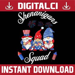 Shenanigans Squad 4th Of July Gnomes USA Independence Day 4th Of July, Memorial day, American Flag, Independence Day PNG