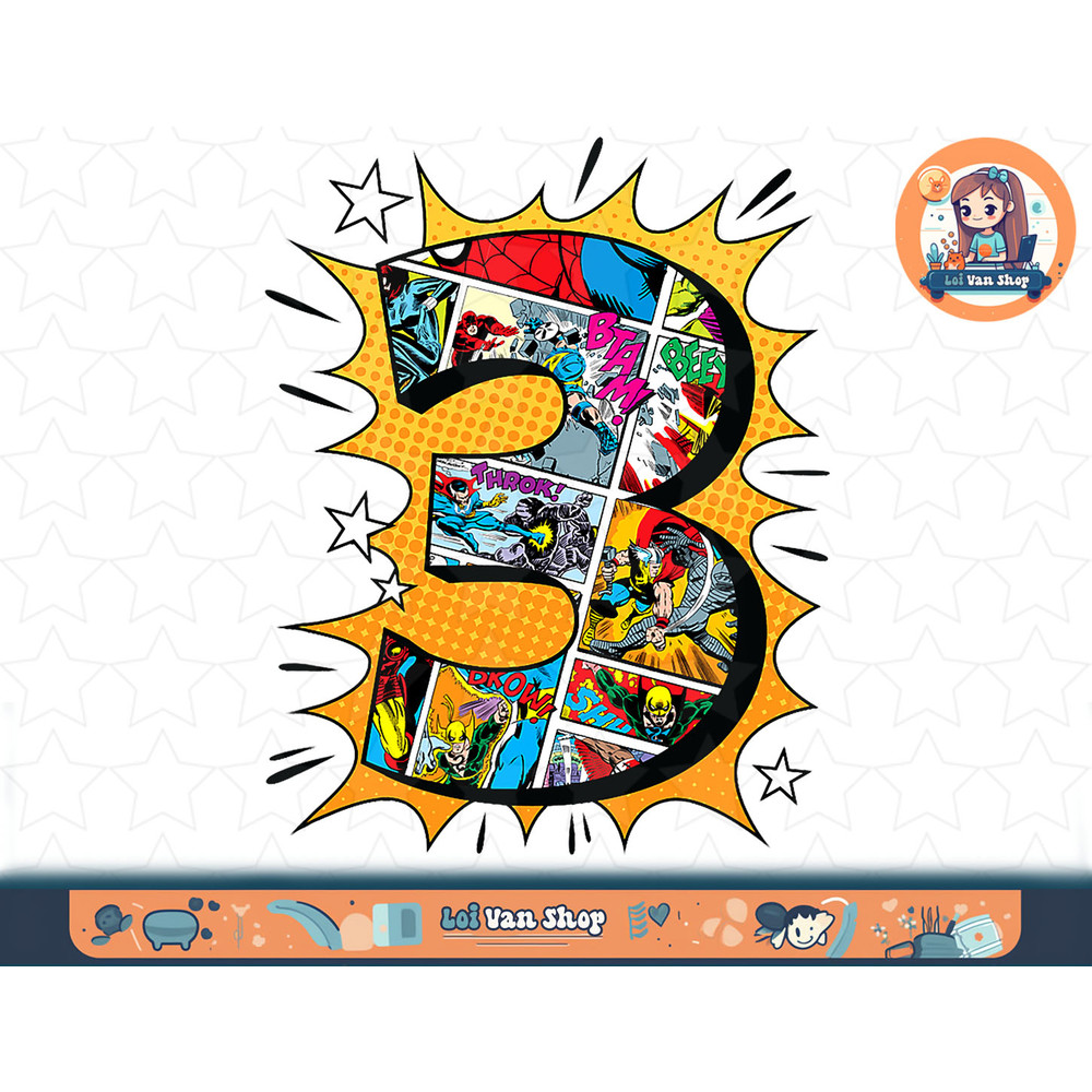 Marvel Avengers Comics 3rd Birthday T-Shirt copy.jpg