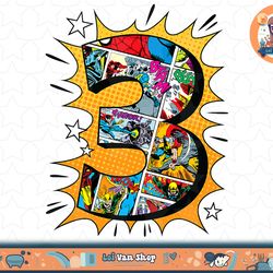 marvel avengers comics 3rd birthday t-shirt copy png