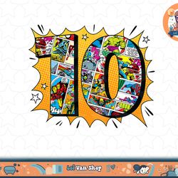 marvel avengers comics 10th birthday t-shirt copy png