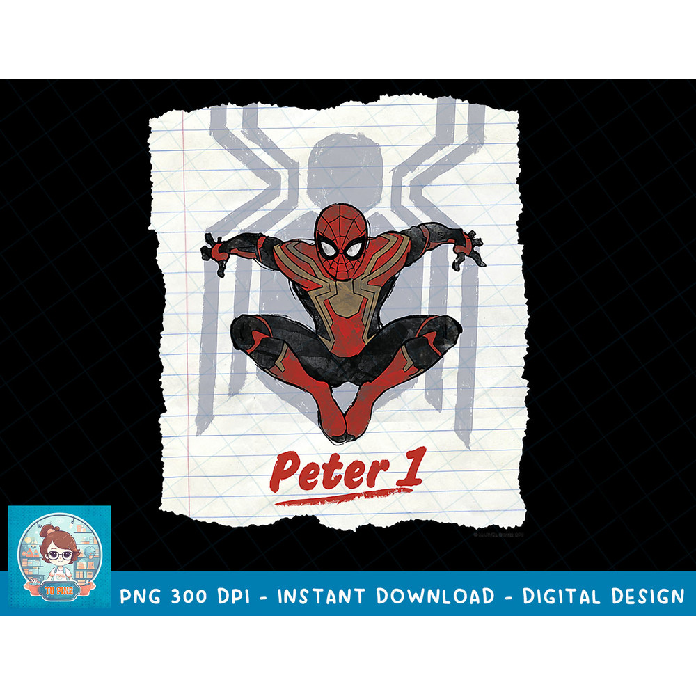 Marvel Spider-Man No Way Home Peter 1 Notebook Sketch T-Shirt copy.jpg