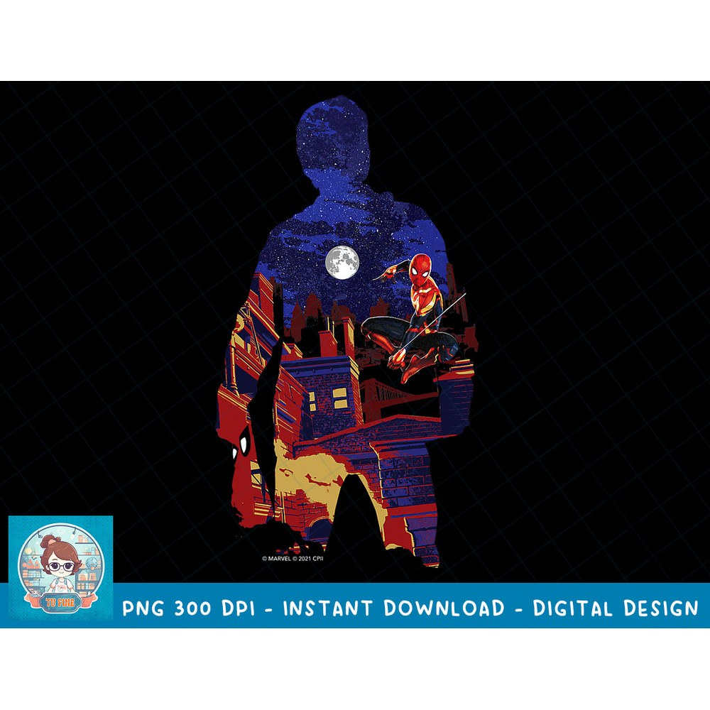 Marvel Spider-Man No Way Home Peter Parker Silhouette T-Shirt copy.jpg