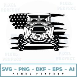 rzr svg , utv svg files for cricut, clipart, us flag, silhouette, cut files, dxf