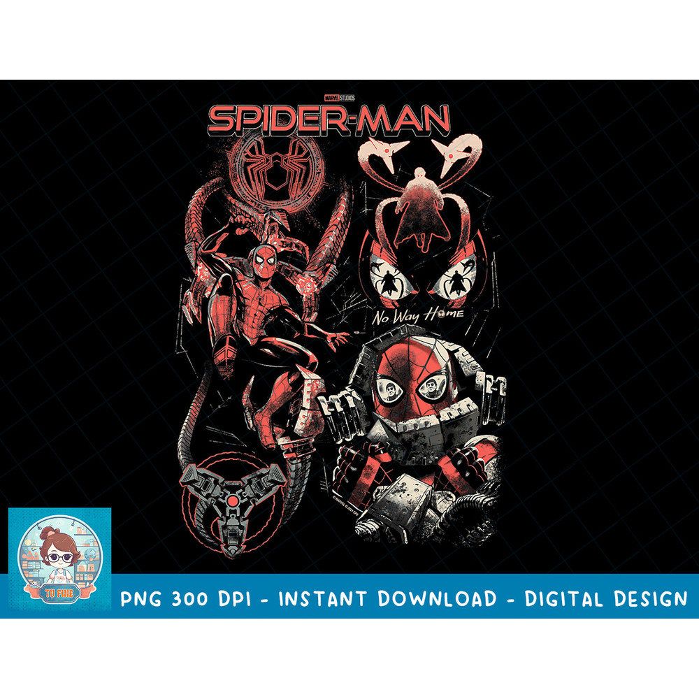 Marvel Spider-Man No Way Home Retro Collage T-Shirt copy.jpg
