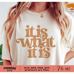 It Is What It Is Svg, Inspirational Svg, Png Dxf Eps, Motivational, Positive affirmations, Cricut Cut Files, Silhouette,