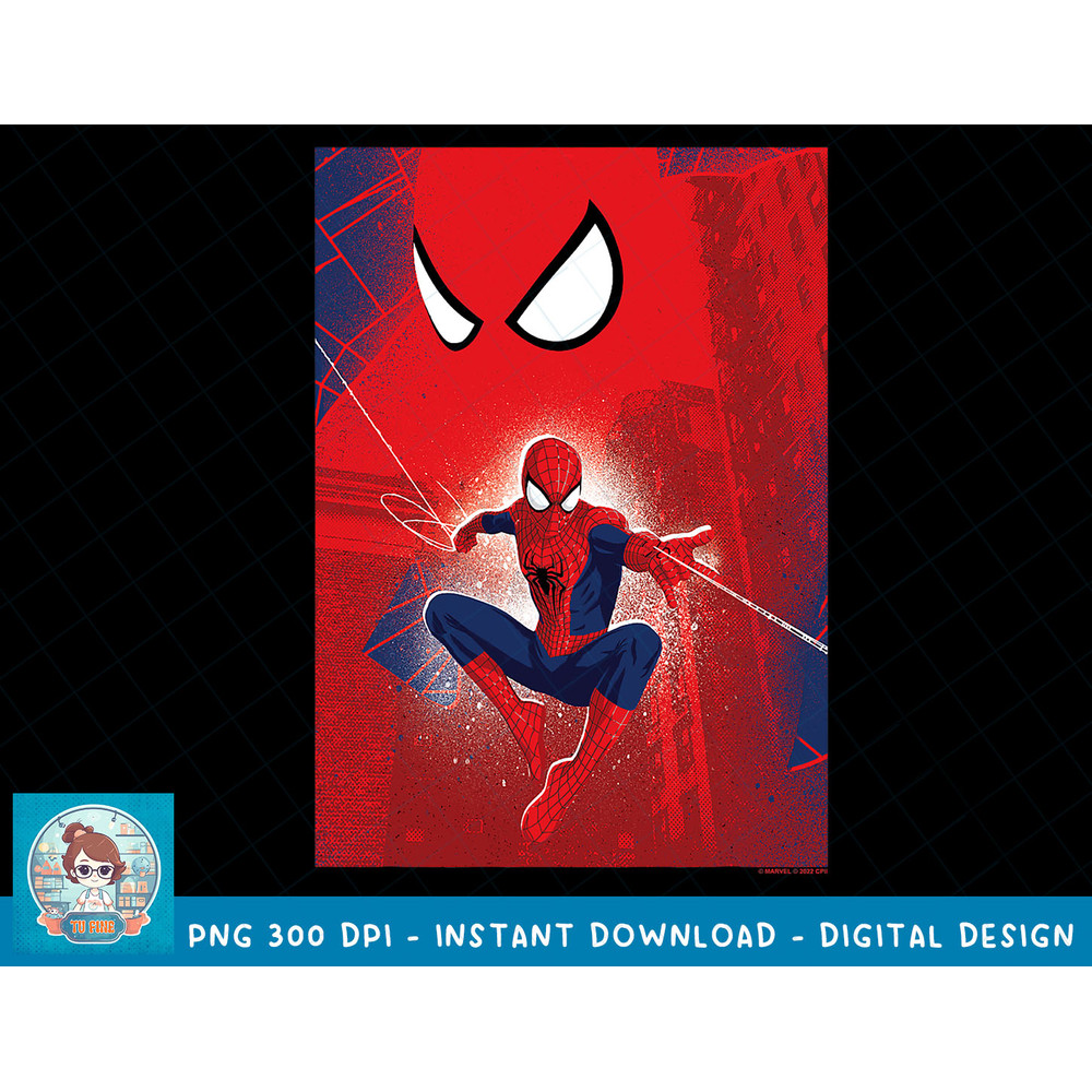 Marvel Spider-Man No Way Home Spider-Man Web Slinging Poster T-Shirt copy.jpg
