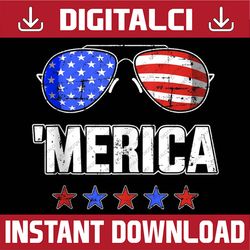 merica sunglasses with usa flag for independence day 4th of july, memorial day, american flag, independence day png file