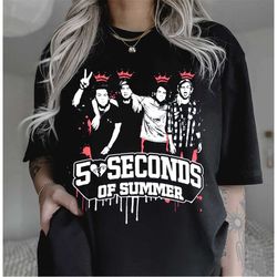 cute we are king 5sos shirt, 5 seconds of summer tour shirt, 5sos merch, band tour shirt, shirt for 5sos fan