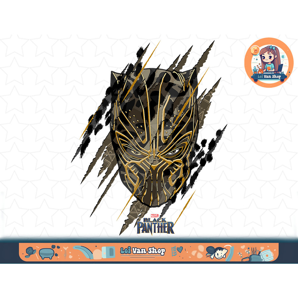 Marvel Black Panther Movie Killmonger Jaguar Scratch T-Shirt T-Shirt copy.jpg