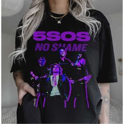 vintage no shame 5 seconds of summer shirt, take my hand tour shirt, 5sos shirt, 5sos merch, band tour shirt, shirt for