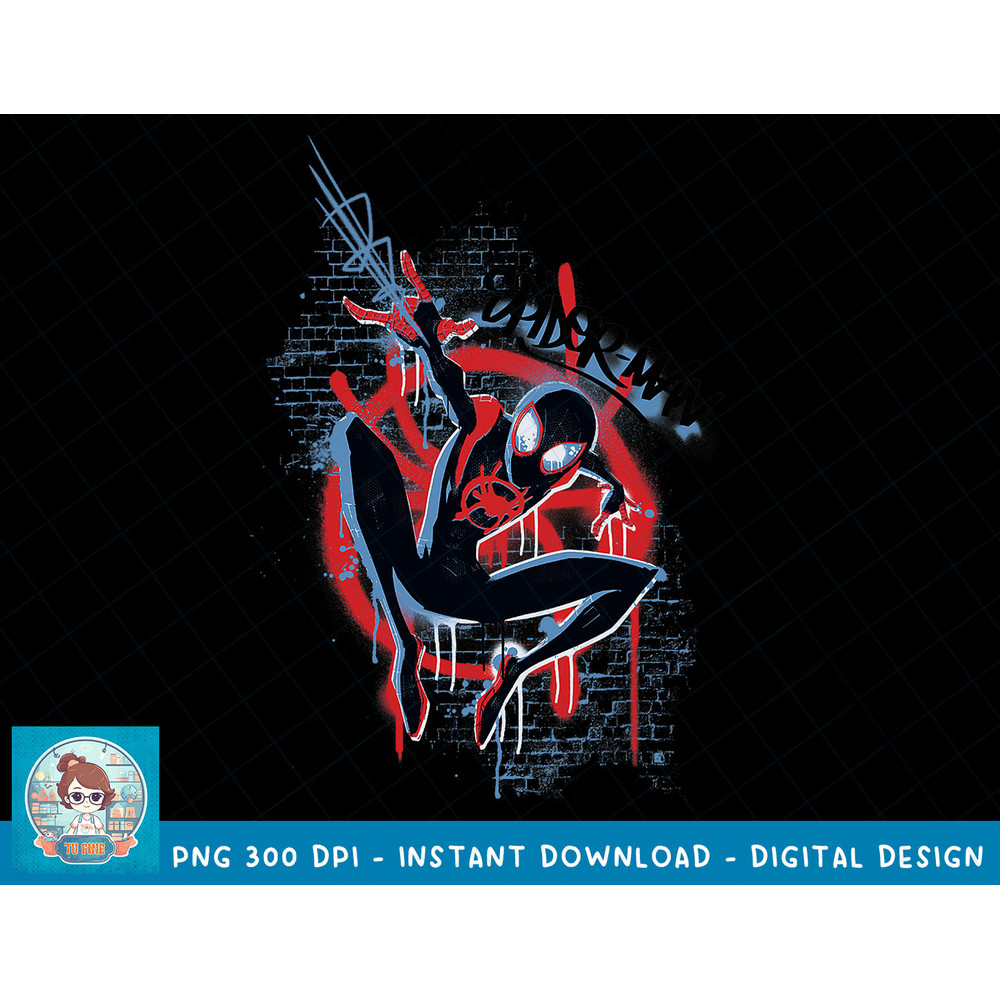 Marvel Spider Man Spiderverse Red Brick Graffiti T-Shirt T-Shirt copy.jpg