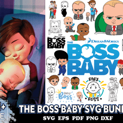 41 the boss baby svg bundle, funny baby svg, boss svg