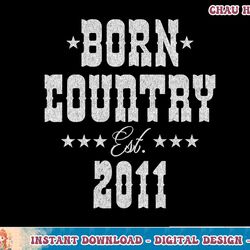 12 year old country western music lover 2011 12th birthday t-shirt copy png