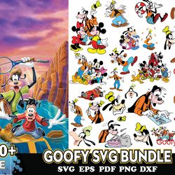 100 mega bundle goofy svg, cartoon svg, cute dog svg