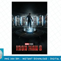 Marvel Studios Iron Man 3 Movie Poster Graphic T-Shirt T-Shirt copy