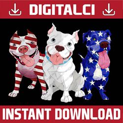 4th of July Pitbull Dog Flag USA 4th Of July, Memorial day, American Flag, Independence Day PNG File Sublimation