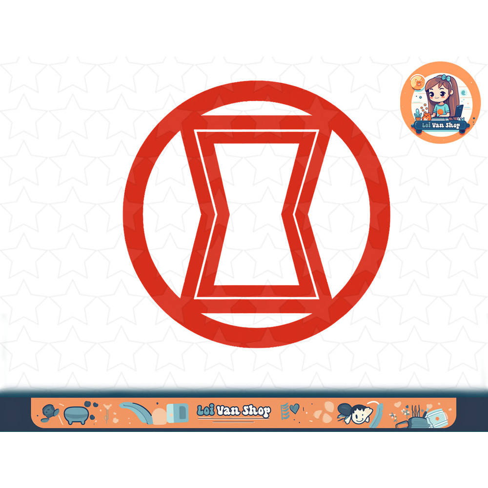 Marvel Black Widow Simple Logo T-Shirt copy.jpg