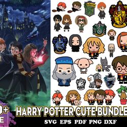 50 files harry potter cute bundle svg, harry potter svg