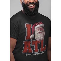 atlanta football merry christmas (i heart tee) falcons shirt with a twist. two styles to choose new tee look or worn dow