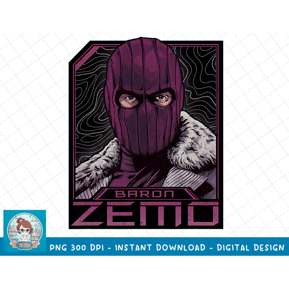 Marvel The Falcon and The Winter Soldier Baron Zemo Masked T-Shirt copy.jpg