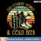 Cowboy Boots Hat Sad Country Songs & Cold Beer Music Lover T-Shirt copy.jpg