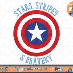 marvel captain america stars stripes bravery circle shield t-shirt copy png
