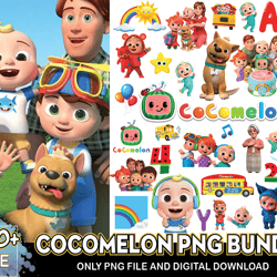 180 files cocomelon png bundle, cocomelon png