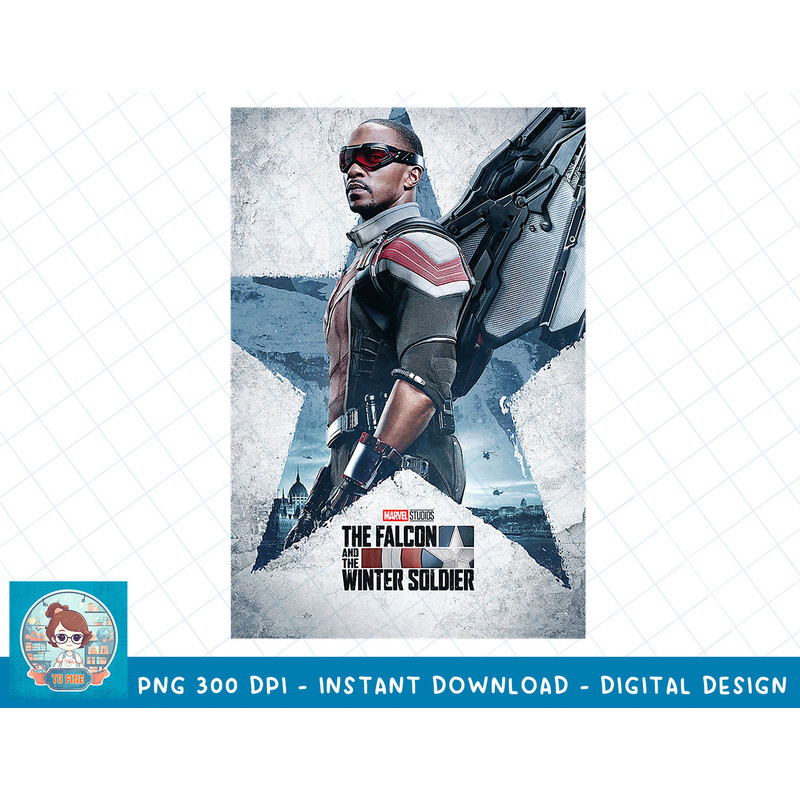 Marvel The Falcon and The Winter Soldier Sam Wilson Poster T-Shirt copy.jpg