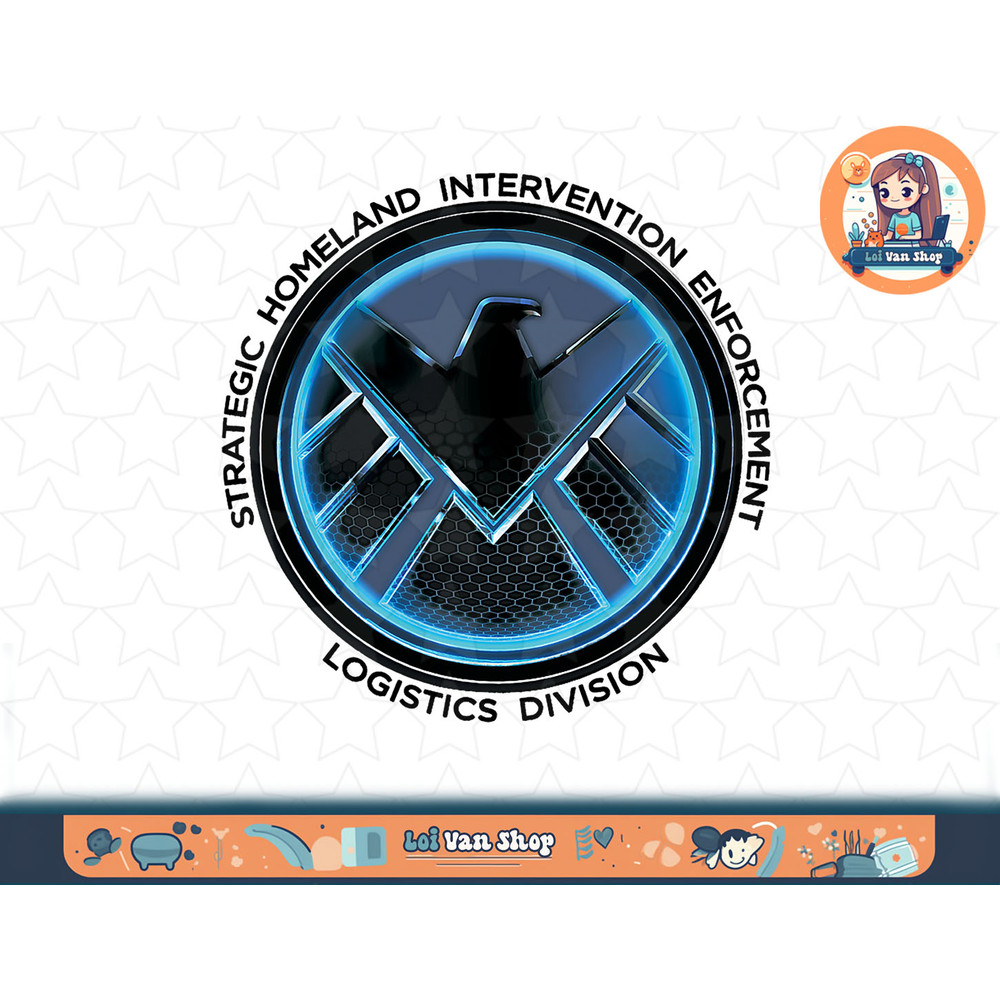 Marvel Comics Retro S.H.I.E.L.D Logistics Logo T-Shirt copy.jpg