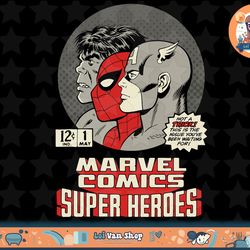 marvel comics super heroes retro comic t-shirt copy png